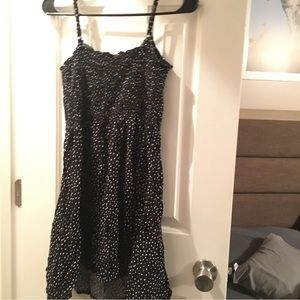 H& M Black polka dot dress
